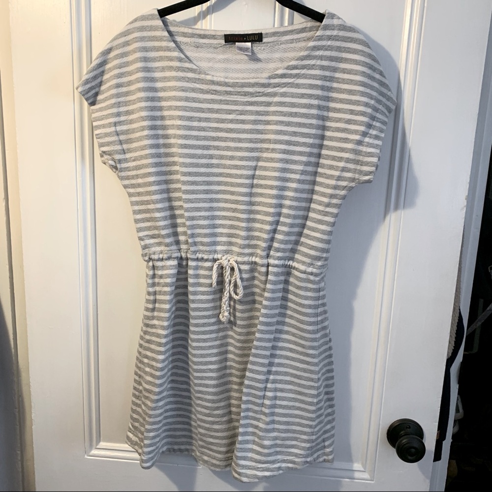 2 for $20⭐️ Grey stripped Dress